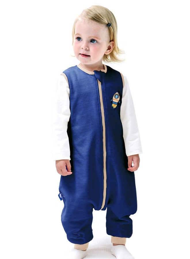 Sincere ililmmoe Baby Sleep Sack Spring Autumn Warm Infant Walk Sleeping Bag with Legs Wearable Blankets Pajamas 6months-4Years Navy/M - Image 1